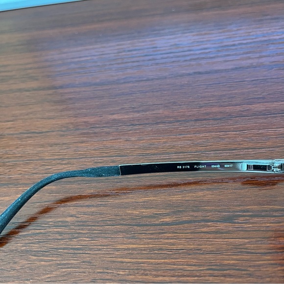 Ray-Ban RB3176 004/48 Flight Aviator Silver Metal Sunglass Frames Only - Picture 6 of 11